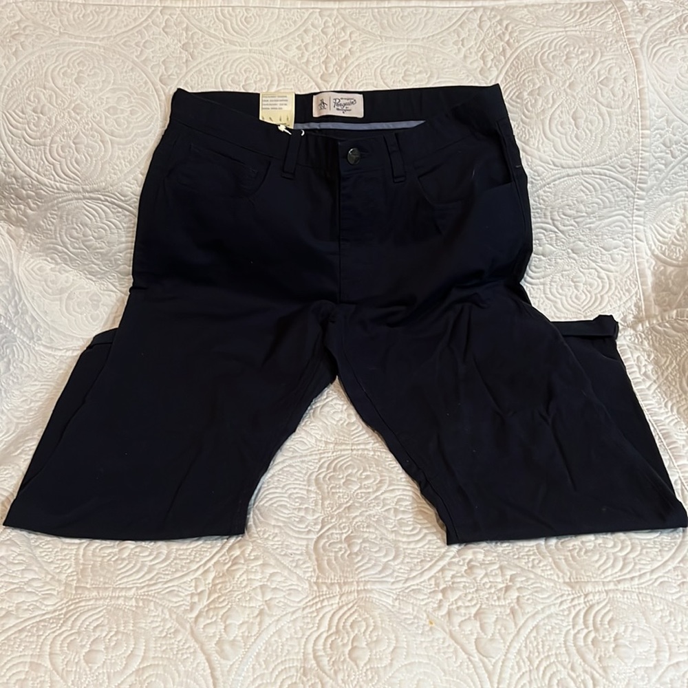 Penguin stretch slim fit in dark sapphire, 32x32, NWT
